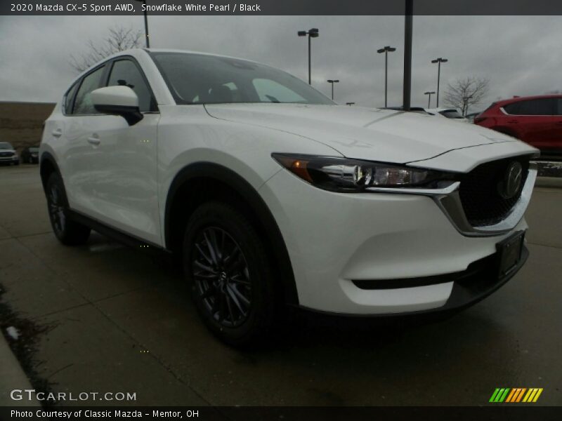 Snowflake White Pearl / Black 2020 Mazda CX-5 Sport AWD