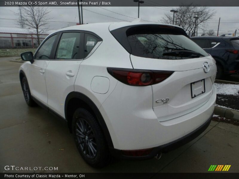 Snowflake White Pearl / Black 2020 Mazda CX-5 Sport AWD