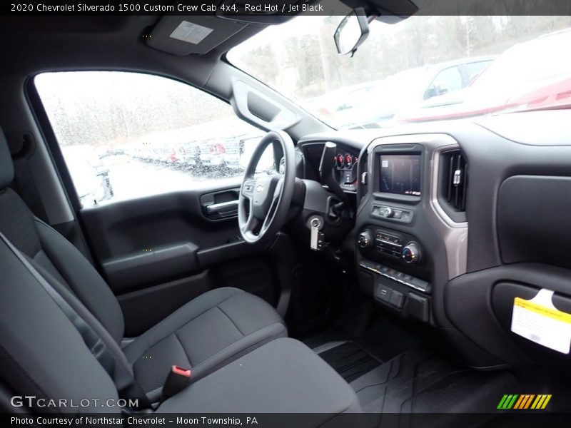 Red Hot / Jet Black 2020 Chevrolet Silverado 1500 Custom Crew Cab 4x4