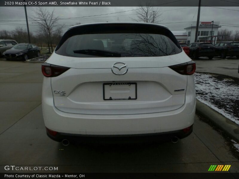 Snowflake White Pearl / Black 2020 Mazda CX-5 Sport AWD