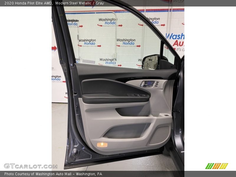 Modern Steel Metallic / Gray 2020 Honda Pilot Elite AWD