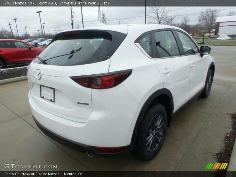 Snowflake White Pearl / Black 2020 Mazda CX-5 Sport AWD