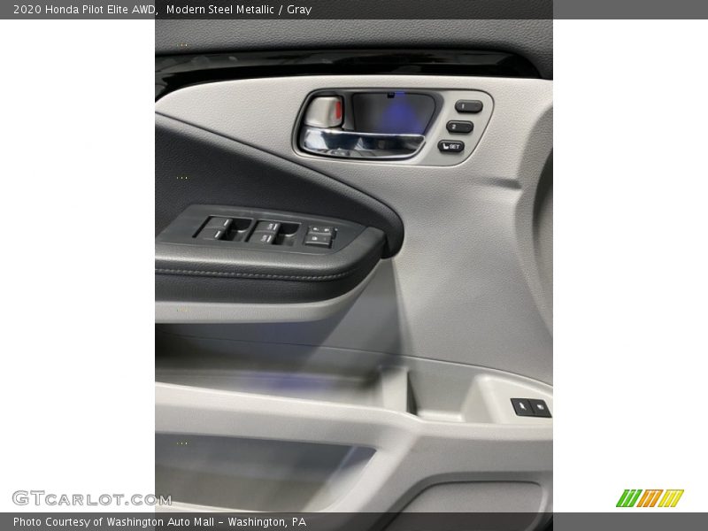 Modern Steel Metallic / Gray 2020 Honda Pilot Elite AWD