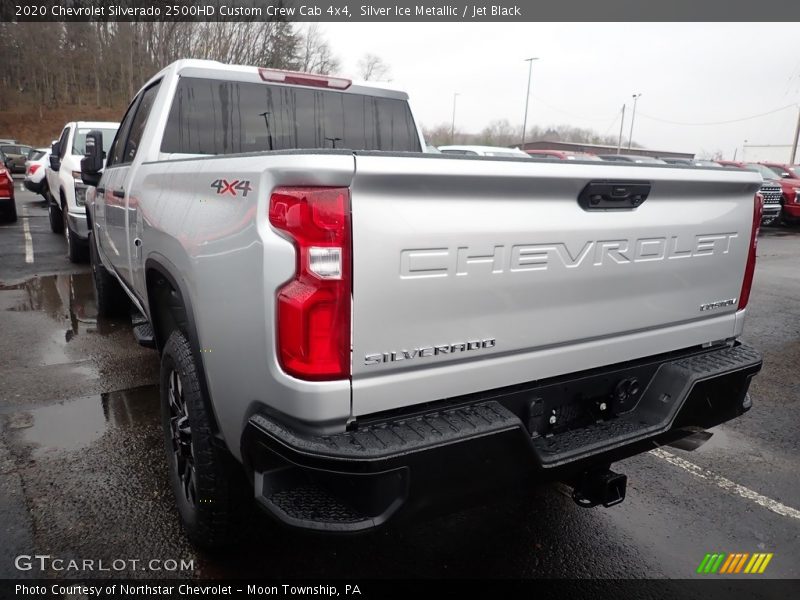 Silver Ice Metallic / Jet Black 2020 Chevrolet Silverado 2500HD Custom Crew Cab 4x4