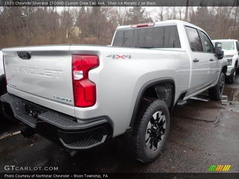 Silver Ice Metallic / Jet Black 2020 Chevrolet Silverado 2500HD Custom Crew Cab 4x4