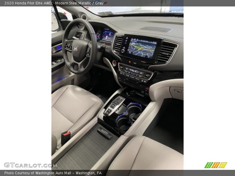 Modern Steel Metallic / Gray 2020 Honda Pilot Elite AWD
