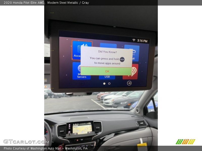 Modern Steel Metallic / Gray 2020 Honda Pilot Elite AWD