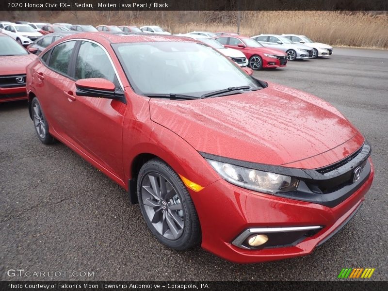 Front 3/4 View of 2020 Civic EX-L Sedan