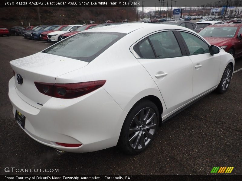 Snowflake White Pearl Mica / Black 2020 Mazda MAZDA3 Select Sedan AWD