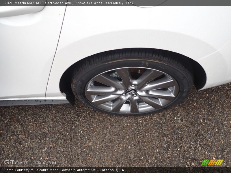 Snowflake White Pearl Mica / Black 2020 Mazda MAZDA3 Select Sedan AWD