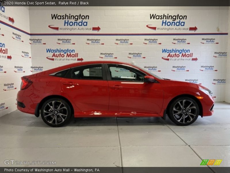 Rallye Red / Black 2020 Honda Civic Sport Sedan