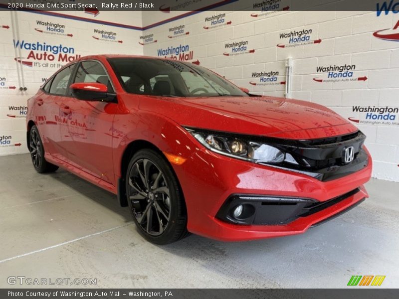 Rallye Red / Black 2020 Honda Civic Sport Sedan