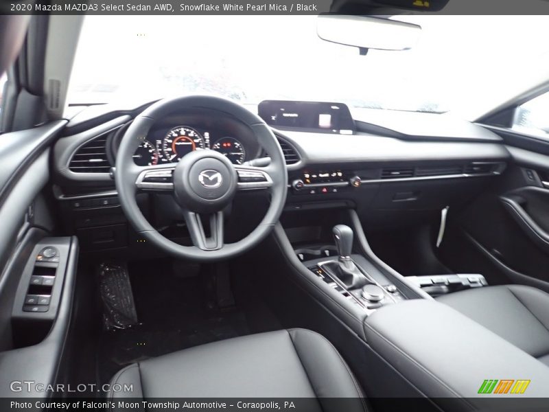 Snowflake White Pearl Mica / Black 2020 Mazda MAZDA3 Select Sedan AWD