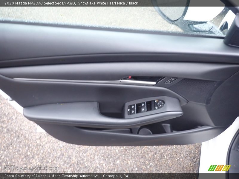 Snowflake White Pearl Mica / Black 2020 Mazda MAZDA3 Select Sedan AWD