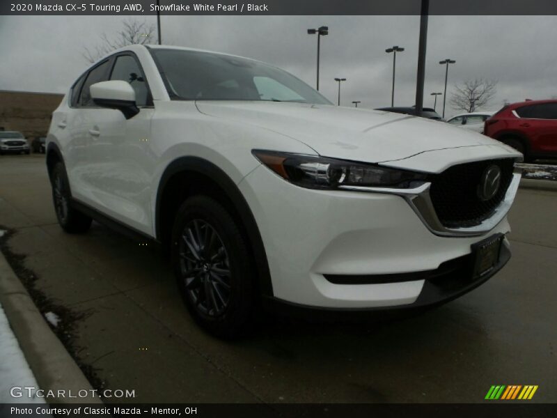Snowflake White Pearl / Black 2020 Mazda CX-5 Touring AWD