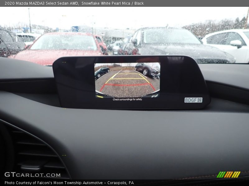 Snowflake White Pearl Mica / Black 2020 Mazda MAZDA3 Select Sedan AWD