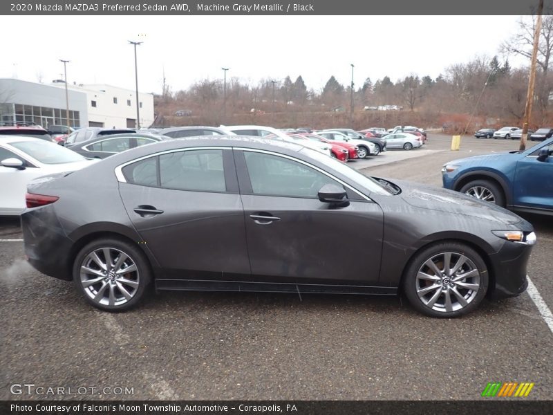 Machine Gray Metallic / Black 2020 Mazda MAZDA3 Preferred Sedan AWD