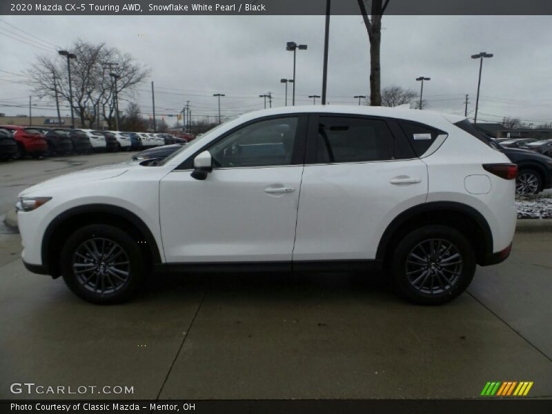 Snowflake White Pearl / Black 2020 Mazda CX-5 Touring AWD