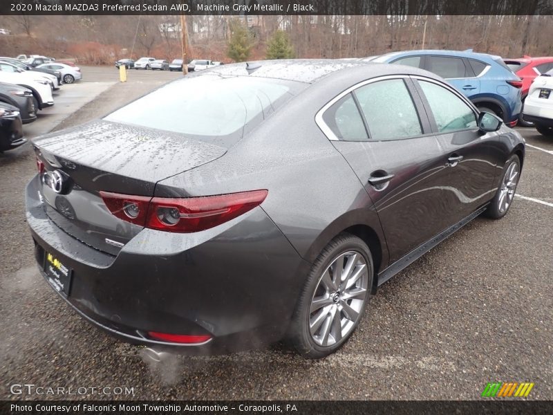 Machine Gray Metallic / Black 2020 Mazda MAZDA3 Preferred Sedan AWD