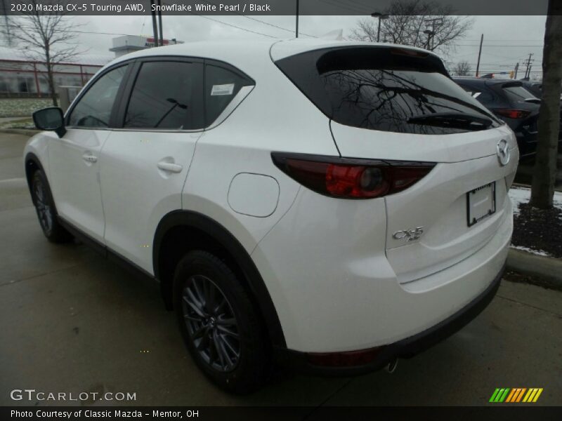Snowflake White Pearl / Black 2020 Mazda CX-5 Touring AWD