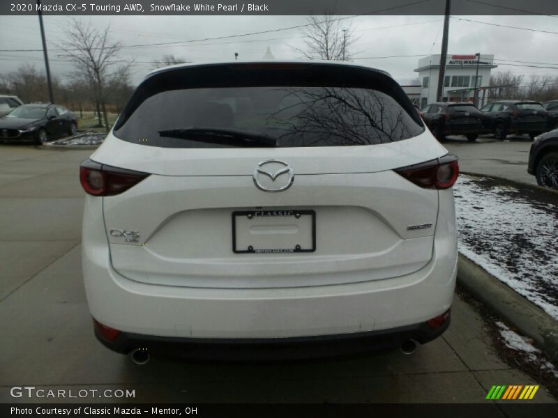 Snowflake White Pearl / Black 2020 Mazda CX-5 Touring AWD