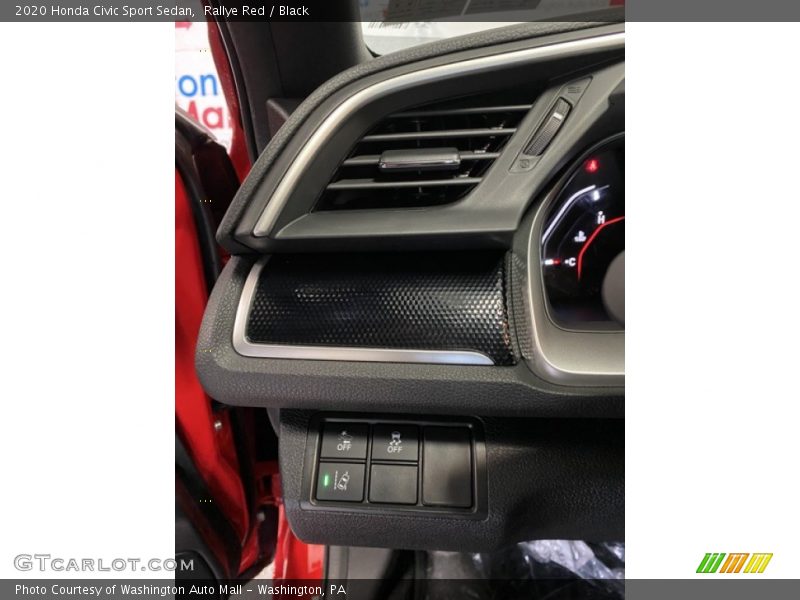 Controls of 2020 Civic Sport Sedan