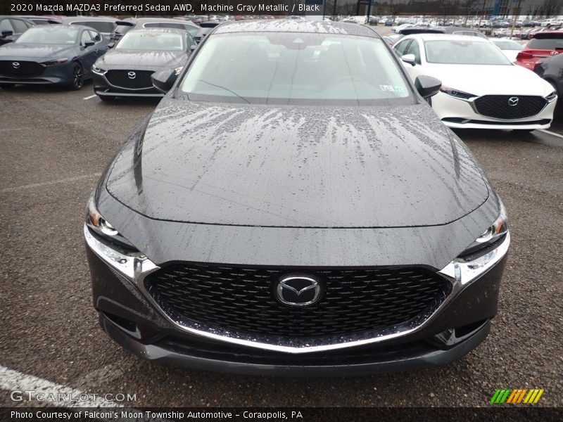 Machine Gray Metallic / Black 2020 Mazda MAZDA3 Preferred Sedan AWD