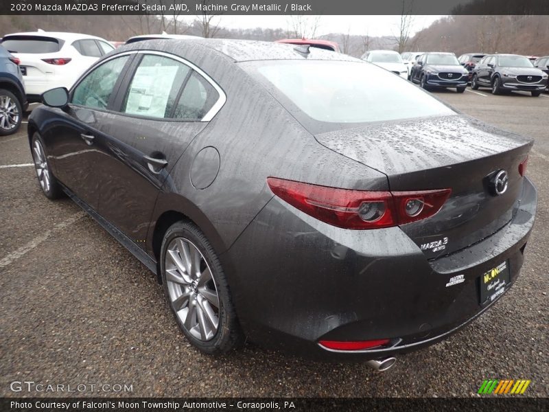 Machine Gray Metallic / Black 2020 Mazda MAZDA3 Preferred Sedan AWD