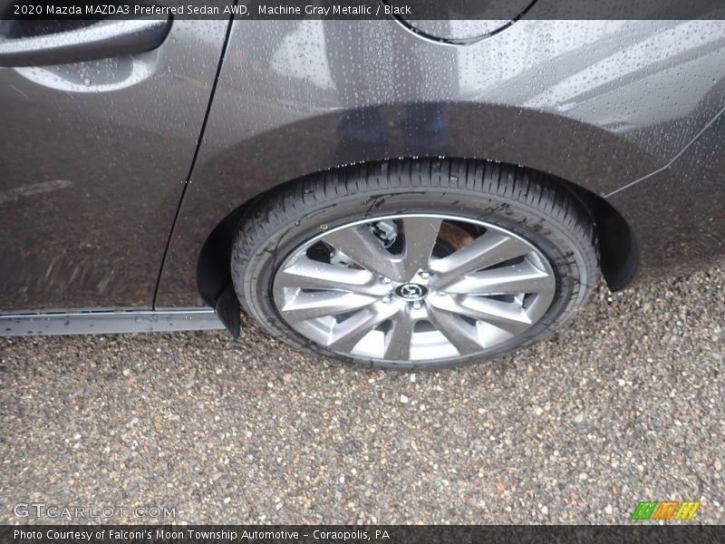 Machine Gray Metallic / Black 2020 Mazda MAZDA3 Preferred Sedan AWD