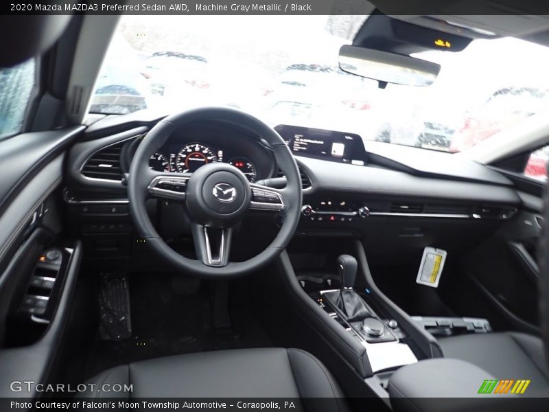 Machine Gray Metallic / Black 2020 Mazda MAZDA3 Preferred Sedan AWD