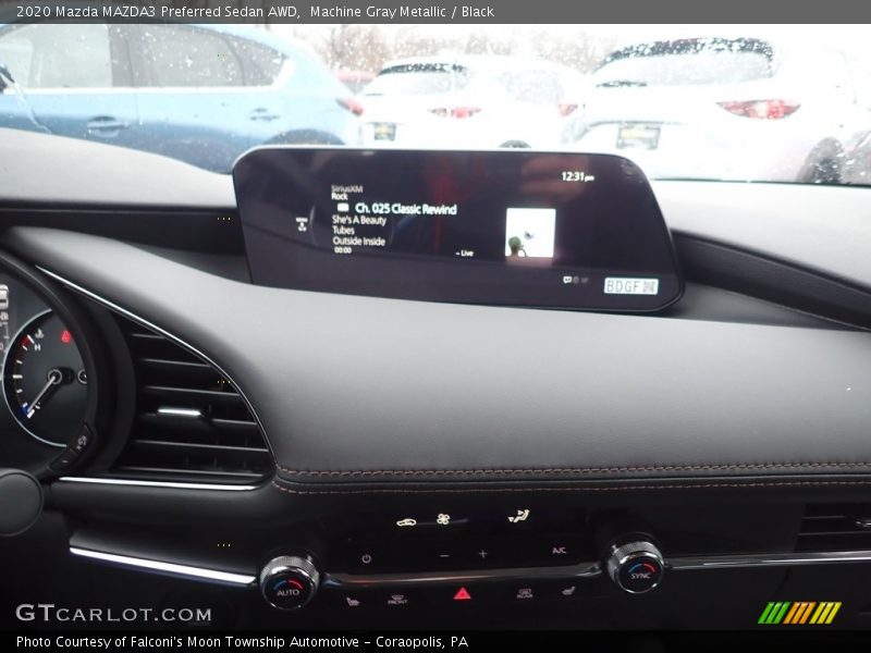 Machine Gray Metallic / Black 2020 Mazda MAZDA3 Preferred Sedan AWD