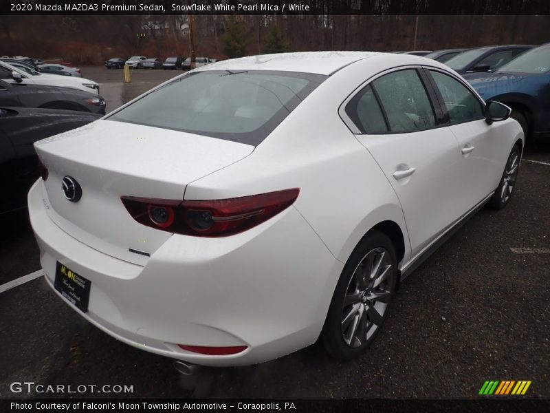 Snowflake White Pearl Mica / White 2020 Mazda MAZDA3 Premium Sedan