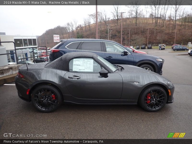 Machine Gray Metallic / Black 2019 Mazda MX-5 Miata Club
