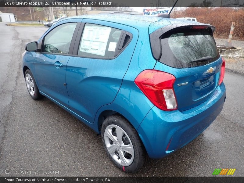 Caribbean Blue Metallic / Jet Black 2020 Chevrolet Spark LS