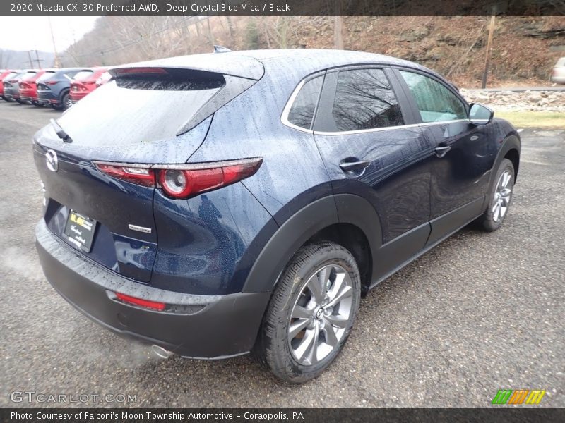 Deep Crystal Blue Mica / Black 2020 Mazda CX-30 Preferred AWD