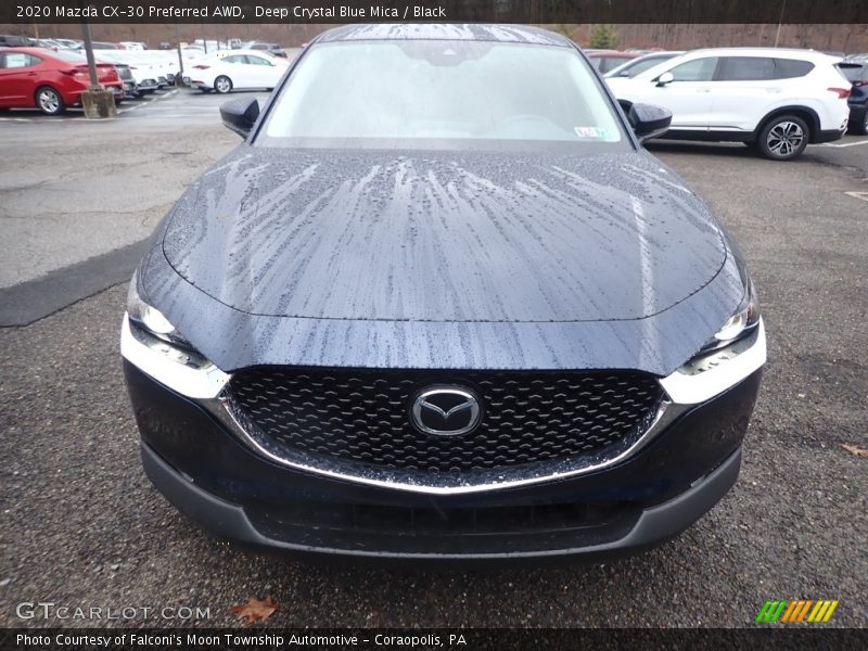 Deep Crystal Blue Mica / Black 2020 Mazda CX-30 Preferred AWD