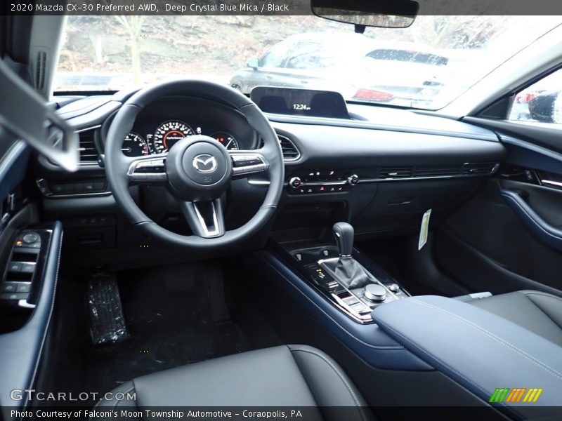 Deep Crystal Blue Mica / Black 2020 Mazda CX-30 Preferred AWD