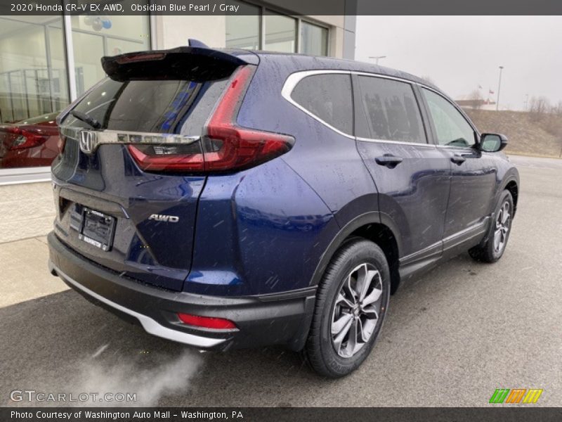 Obsidian Blue Pearl / Gray 2020 Honda CR-V EX AWD