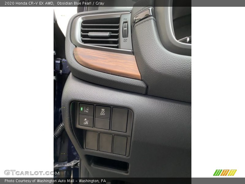 Obsidian Blue Pearl / Gray 2020 Honda CR-V EX AWD