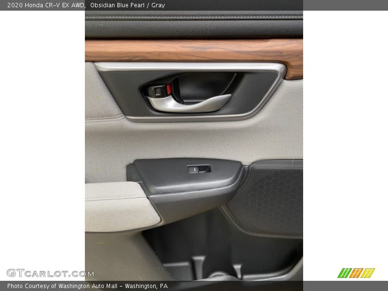Obsidian Blue Pearl / Gray 2020 Honda CR-V EX AWD
