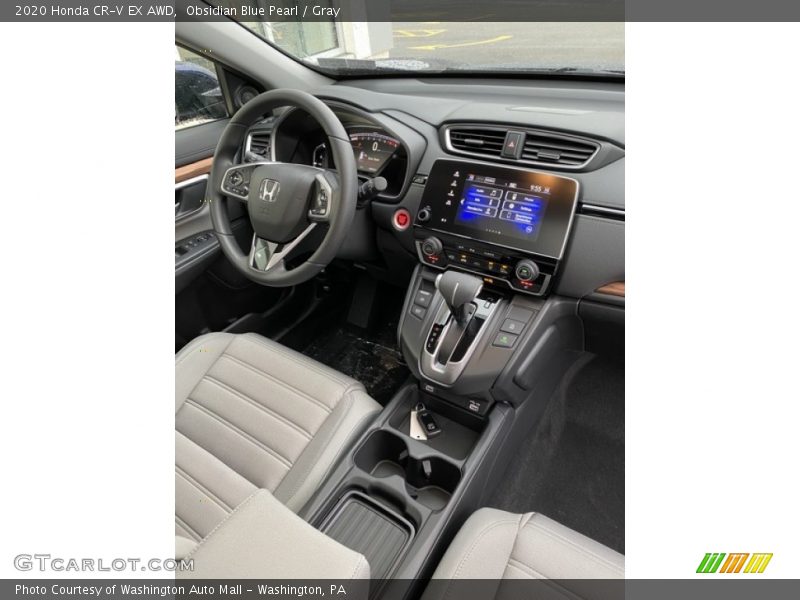Obsidian Blue Pearl / Gray 2020 Honda CR-V EX AWD