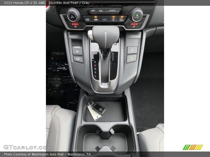 Obsidian Blue Pearl / Gray 2020 Honda CR-V EX AWD