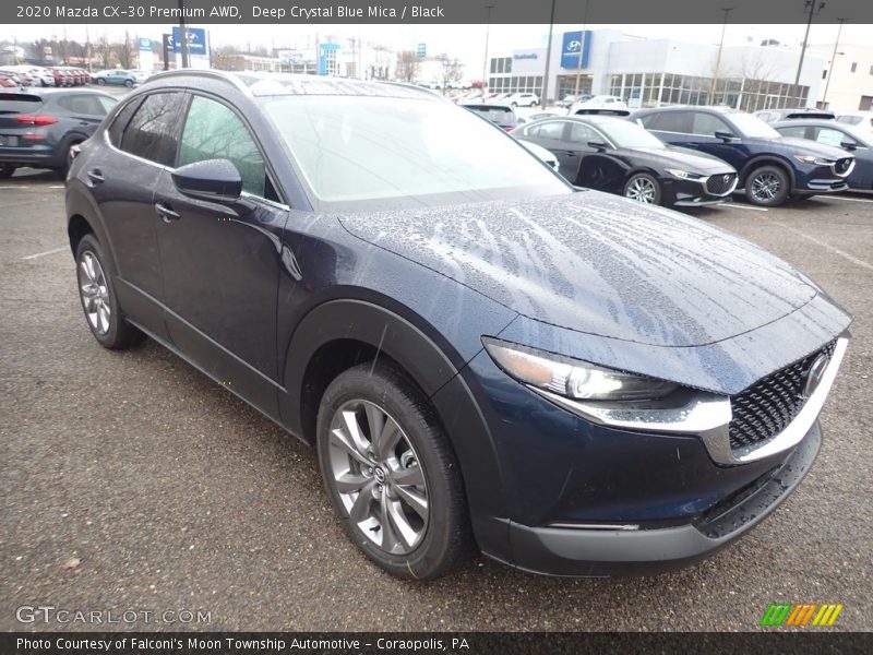 Deep Crystal Blue Mica / Black 2020 Mazda CX-30 Premium AWD