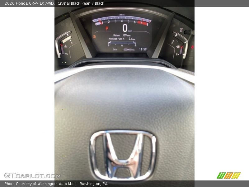 Crystal Black Pearl / Black 2020 Honda CR-V LX AWD