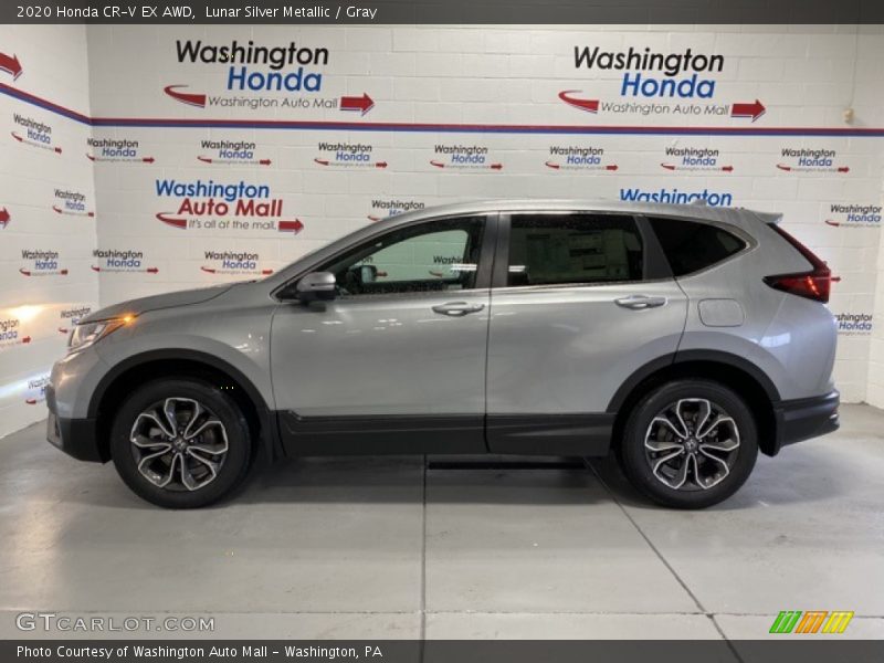 Lunar Silver Metallic / Gray 2020 Honda CR-V EX AWD