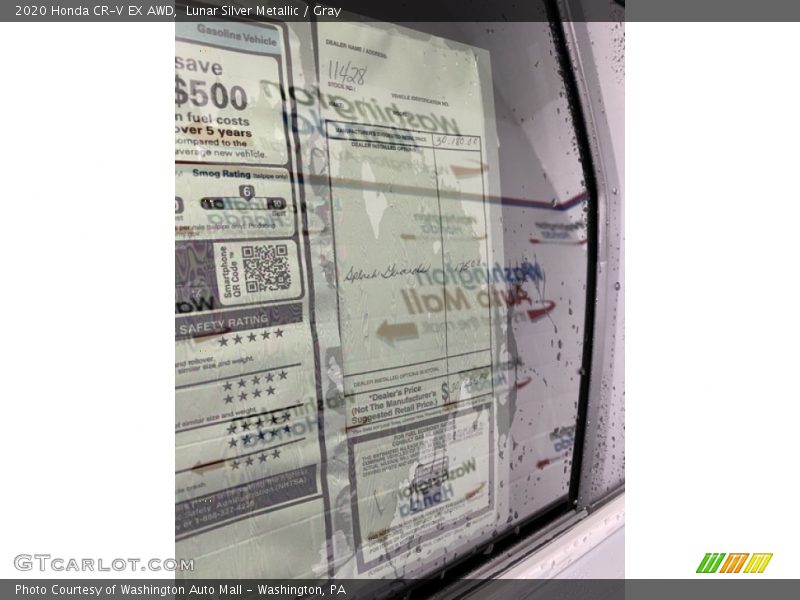 Lunar Silver Metallic / Gray 2020 Honda CR-V EX AWD