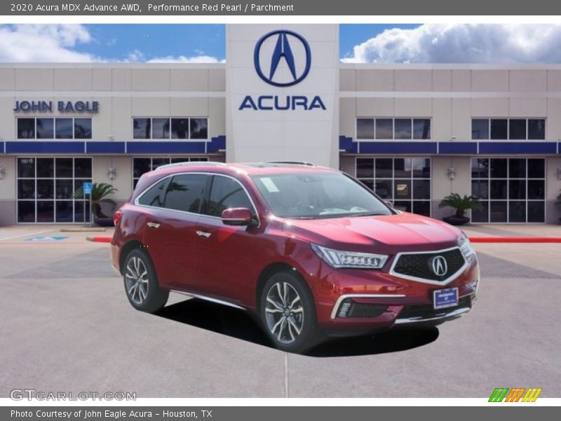 Performance Red Pearl / Parchment 2020 Acura MDX Advance AWD