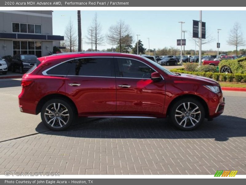 Performance Red Pearl / Parchment 2020 Acura MDX Advance AWD