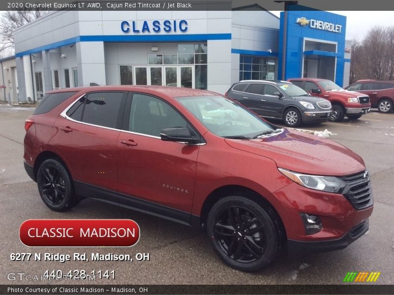 Cajun Red Tintcoat / Jet Black 2020 Chevrolet Equinox LT AWD
