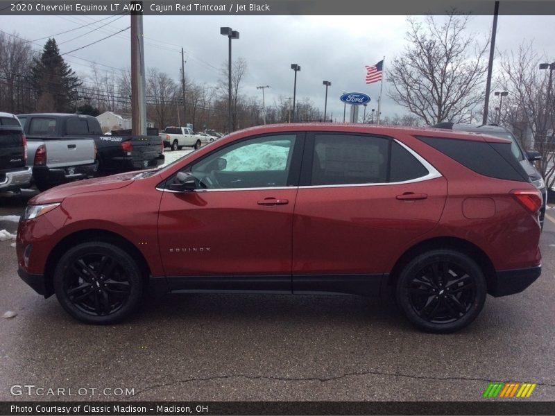 Cajun Red Tintcoat / Jet Black 2020 Chevrolet Equinox LT AWD
